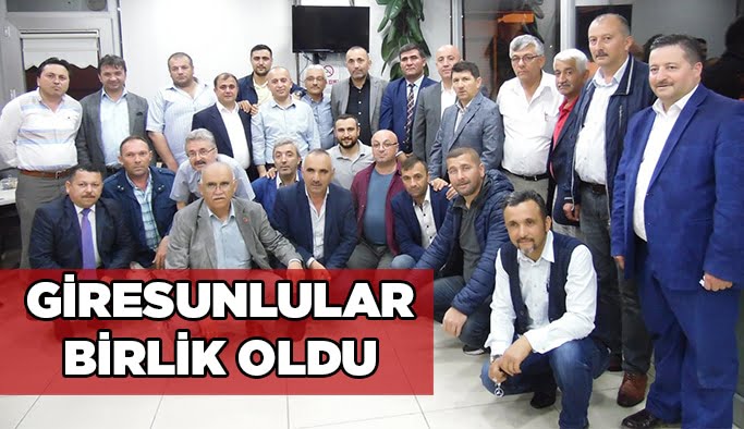 Giresunlular birlik oldu!