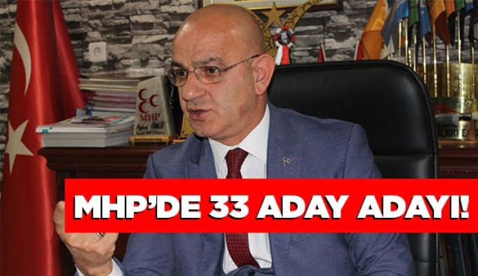 MHP’de 33 aday adayı!