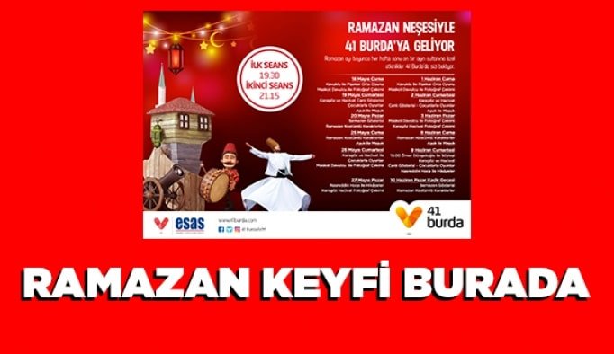 Ramazan keyfi burada