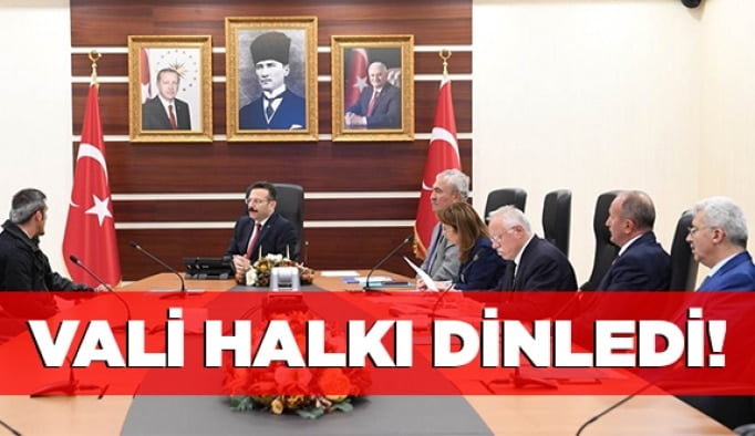 Vali halkı dinledi!