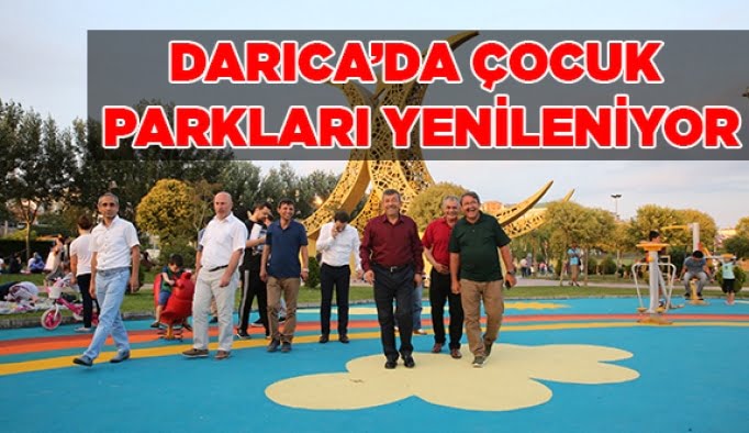 Darıca'da çocuk parkları yenileniyor