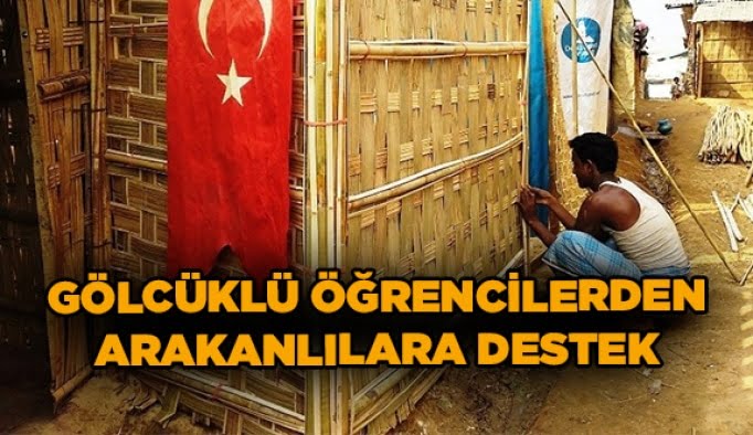 Gölcüklü öğrencilerden Arakanlılara destek