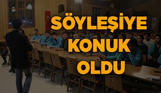 Söyleşiye konuk oldu