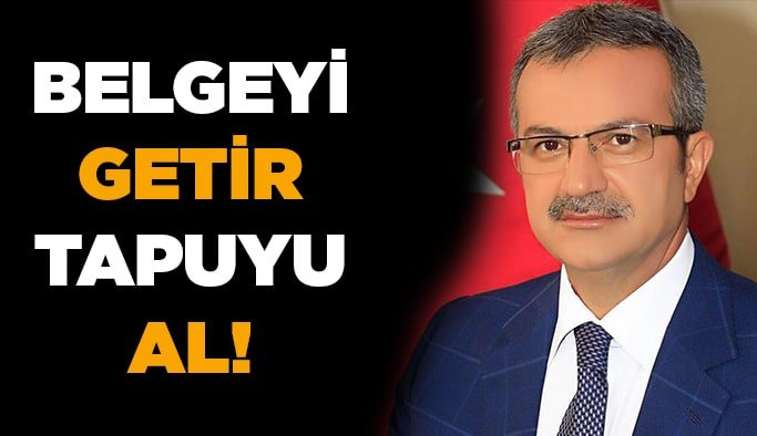 Belgeyi getir, tapuyu al!
