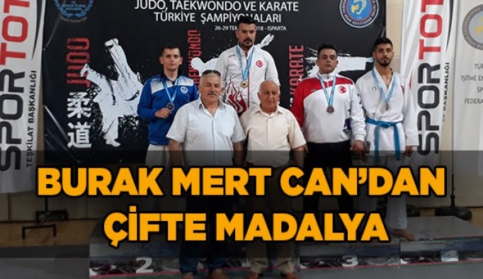 Burak Mert Can’dan çifte madalya