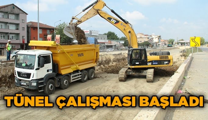 Tünel çalışması başladı