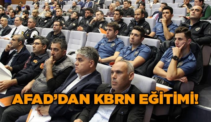 AFAD’dan KBRN eğitimi!