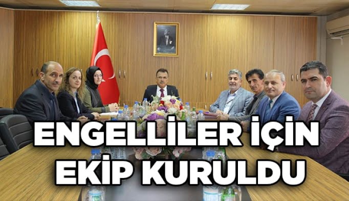 Engelliler için ekip kuruldu!