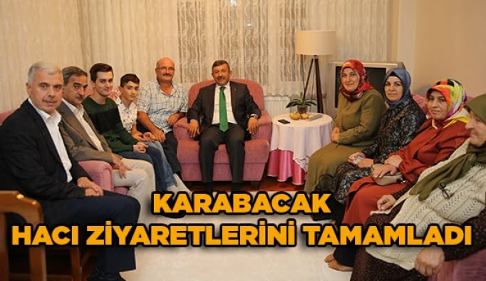 Karabacak hacı ziyaretlerini tamamladı