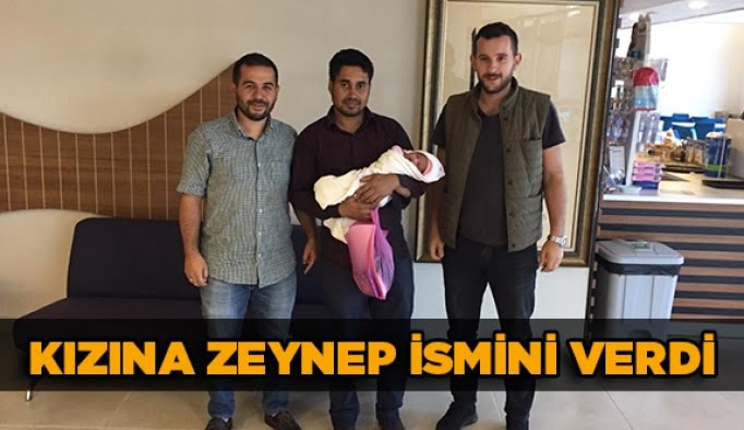 Kızına Zeynep ismini verdi