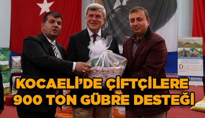 Kocaeli'de çiftçilere 900 ton gübre desteği
