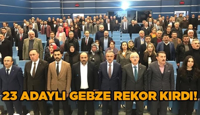 23 Adaylı Gebze rekor kırdı!