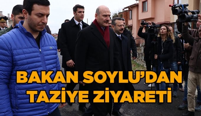 Bakan Soylu'dan taziye ziyareti