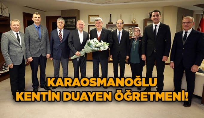 Karaosmanoğlu kentin duayen öğretmeni!