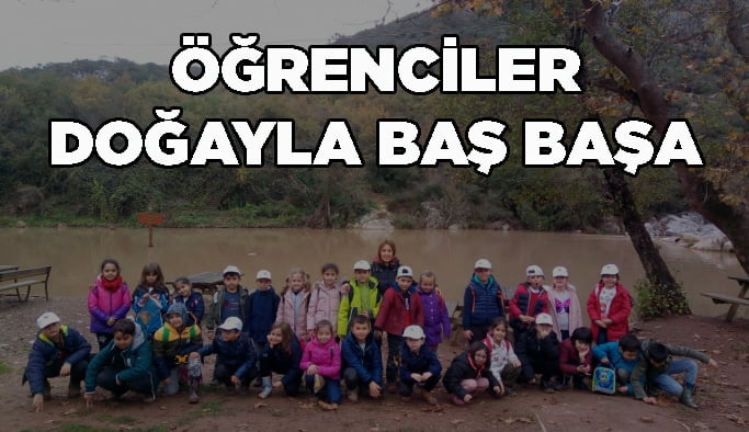 Öğrenciler doğayla baş başa