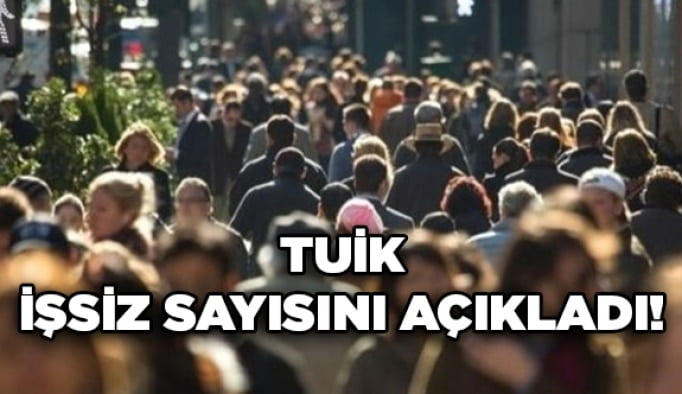 TUİK, işsiz sayısını açıkladı!