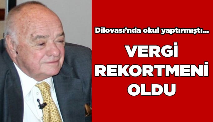 Vergi rekortmeni oldu!