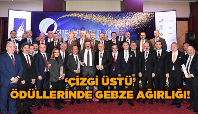 ‘Çizgi Üstü’ ödüllerinde Gebze ağırlığı!