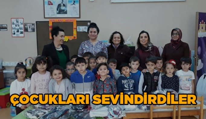 Çocukları sevindirdiler