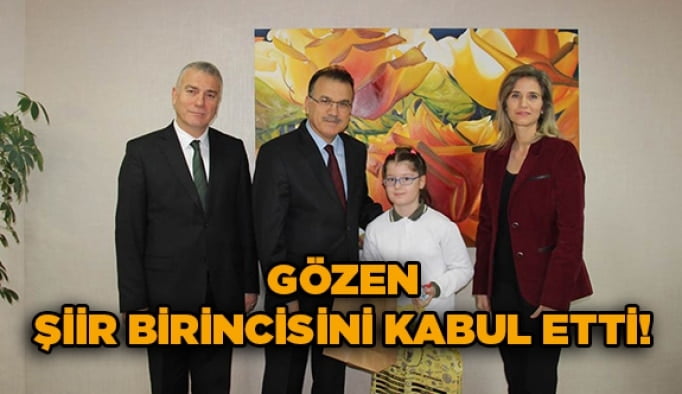Gözen Şiir birincisini kabul etti!