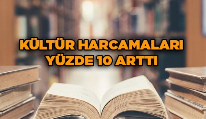 Kültür harcamaları yüzde 10 arttı