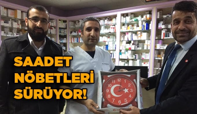 Saadet nöbetleri sürüyor!