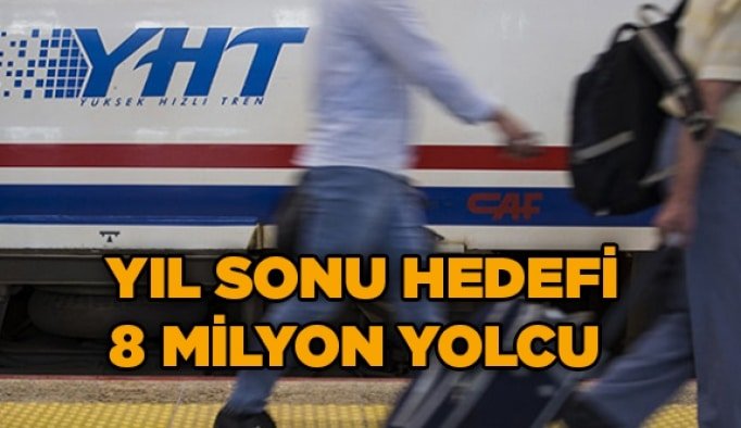 Yıl sonu hedefi 8 milyon yolcu