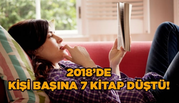 2018'de kişi başına 7 kitap düştü!