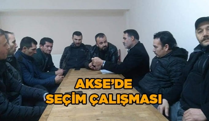Akse’de seçim çalışması