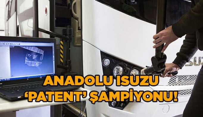 Anadolu Isuzu ‘Patent’ şampiyonu!