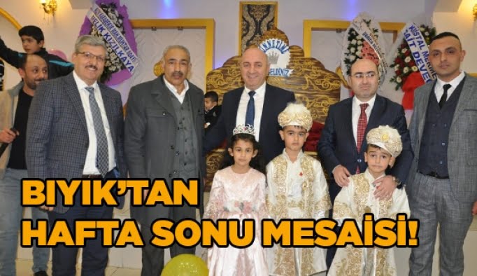 Bıyık’tan hafta sonu mesaisi!