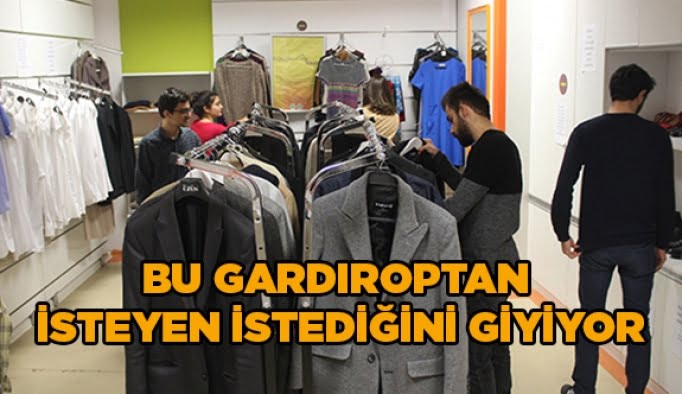 Bu gardıroptan isteyen istediğini giyiyor