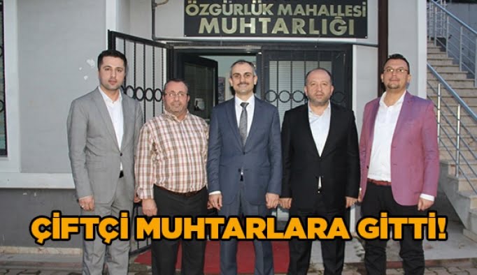 Çiftçi muhtarlara gitti!