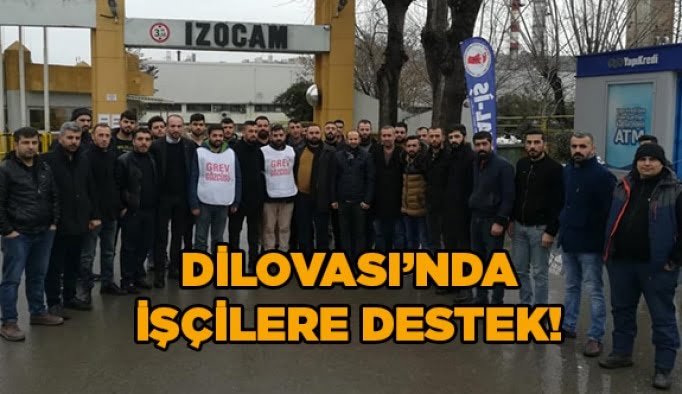 Dilovası’nda işçilere destek!