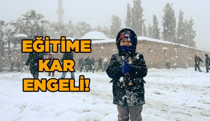 Eğitime kar engeli!