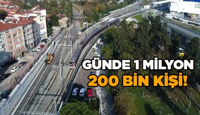Günde 1 Milyon 200 bin kişi!