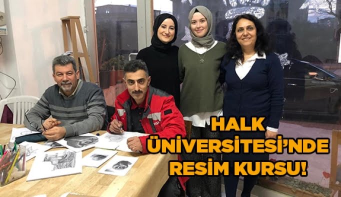 Halk Üniversitesi’nde resim kursu!