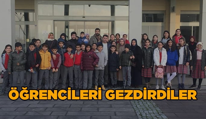 Öğrencileri gezdirdiler