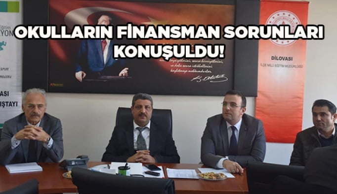 Okulların finansman sorunu konuşuldu!