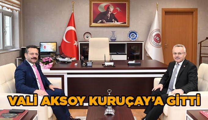 Vali Aksoy Kuruçay’a gitti