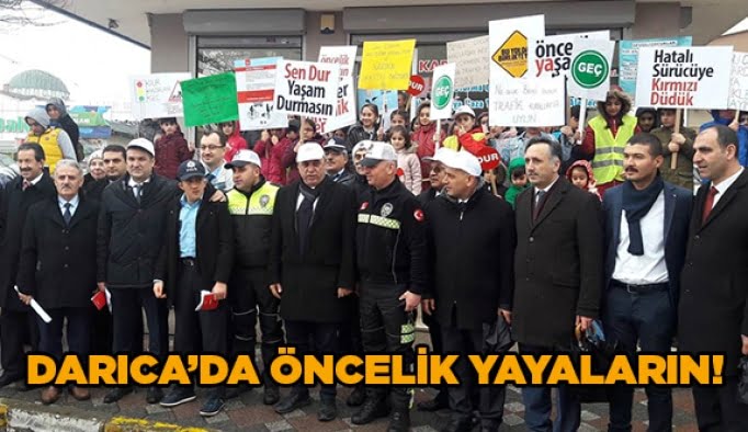 Darıca’da öncelik yayaların!
