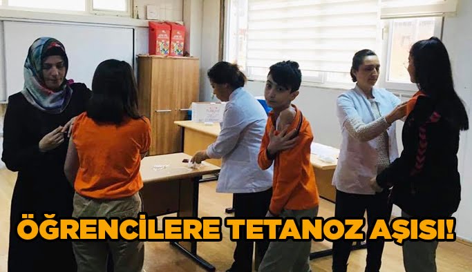 Öğrencilere tetanoz aşısı!