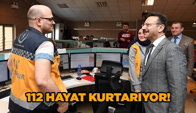 112 hayat kurtarıyor!