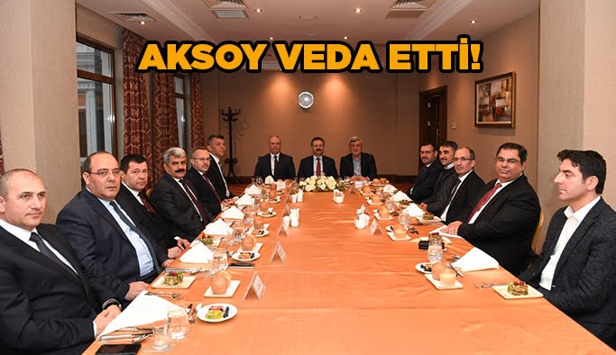 Aksoy veda etti!