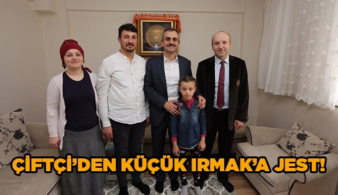 Çiftçi’den küçük Irmak’a jest!