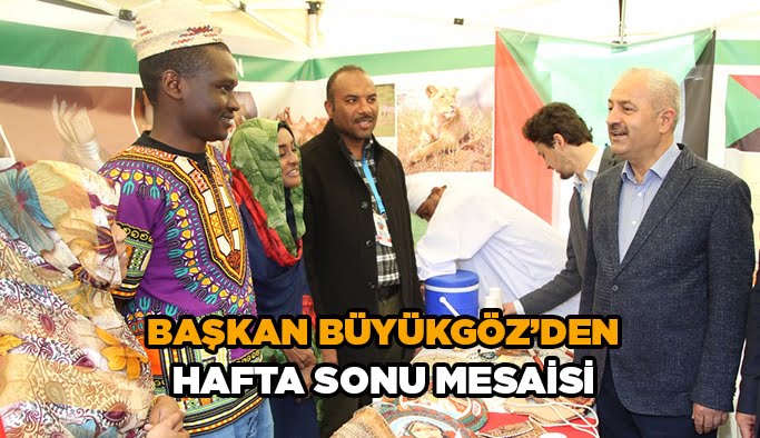 Başkan Büyükgöz’ün hafta sonu mesaisi