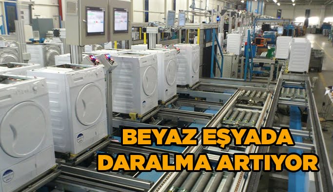 Beyaz eşyada daralma artıyor