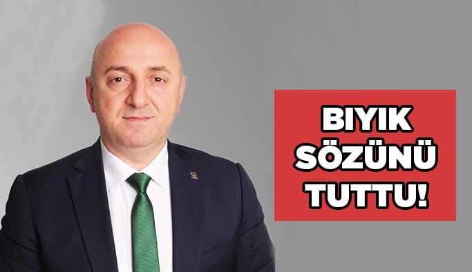 Bıyık sözünü tuttu!