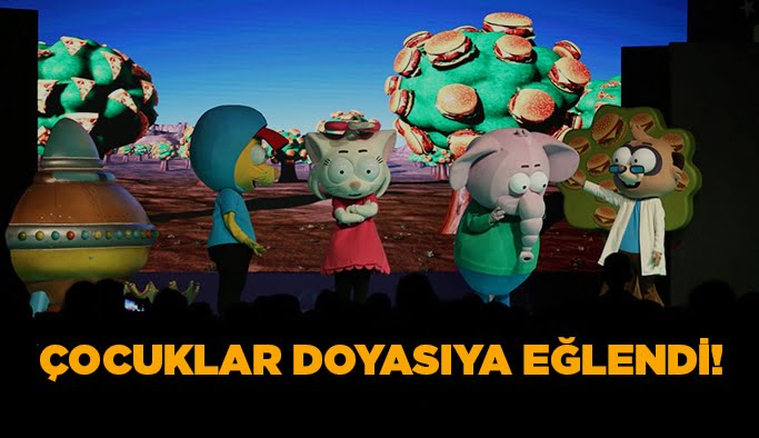 Çocuklar doyasıya eğlendi!