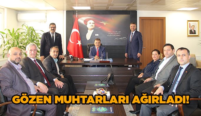 Gözen Muhtarları ağırladı!